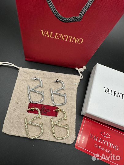 Серьги valentino