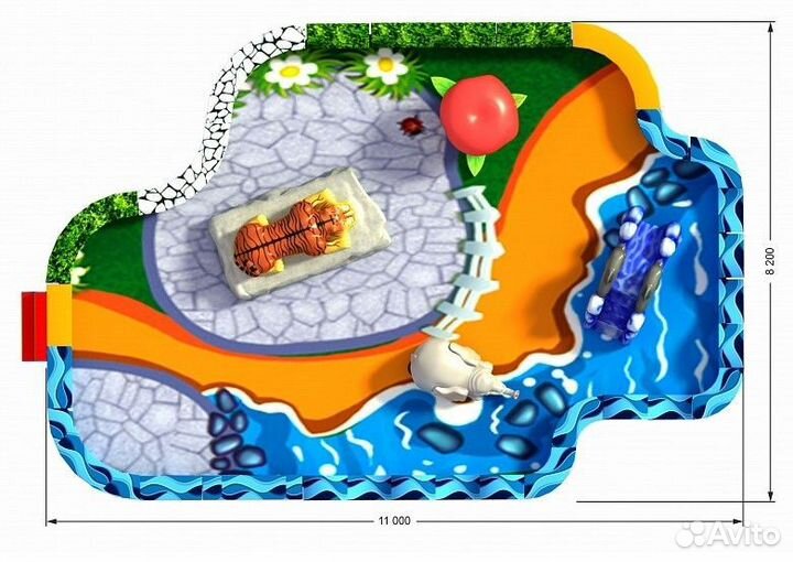 Игровая комната с мягкими элементами «Заповедник»