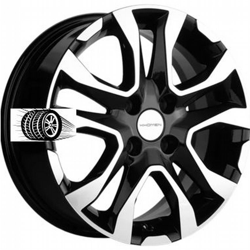 Литые диски Khomen Wheels 6×R15 4×100
