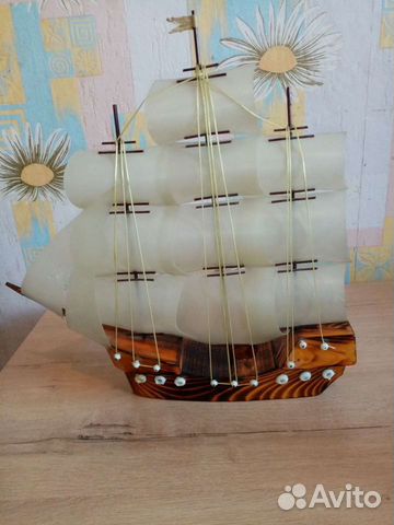 Модель парусника, паруса под покраску, можно отрис