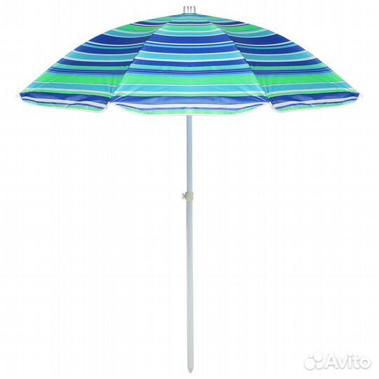 Зонт пляжный «Модерн» с серебряным покрытием, d240