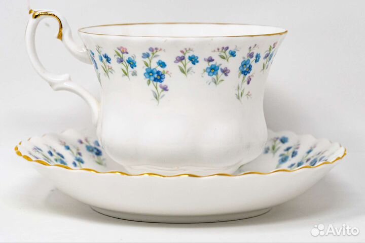 Чайная пара Роял Альберт с незабудками