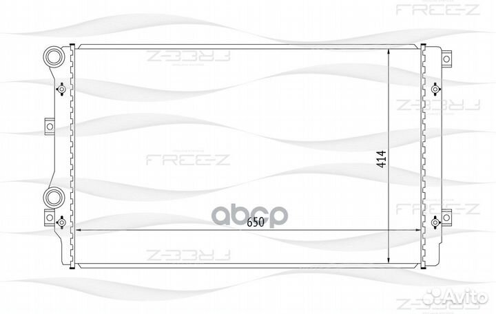 Радиатор VAG A3/golf 5/touran 03- 1.2-1.8/1.9TD