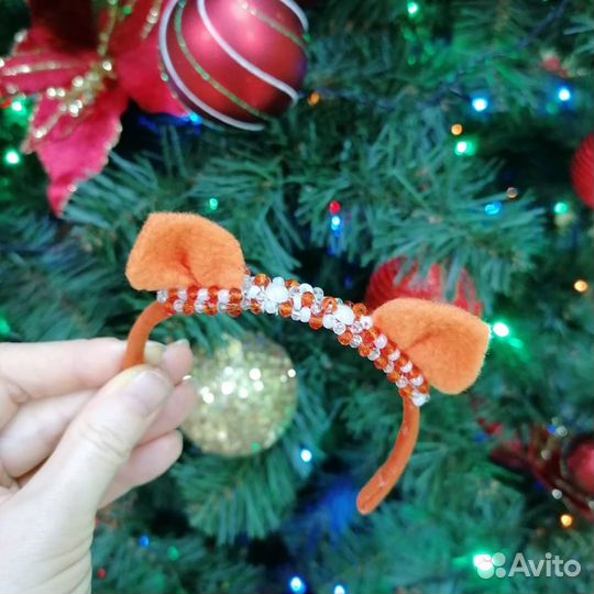 Кукла текстильная 25 см с другом лисом из войлока