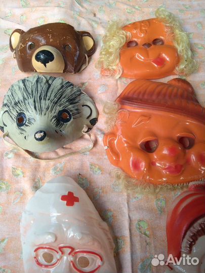 Новогодние маски СССР, цена за все