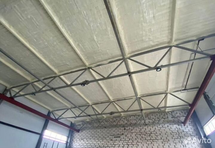 Напыление пенополиуретан утепление домов \ ангаров