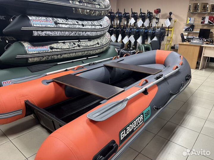 Лодка gladiator RIB380AL Б/У