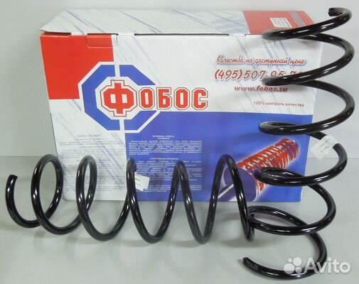 Пружина передняя Duster усиленные 2шт (Фобос)