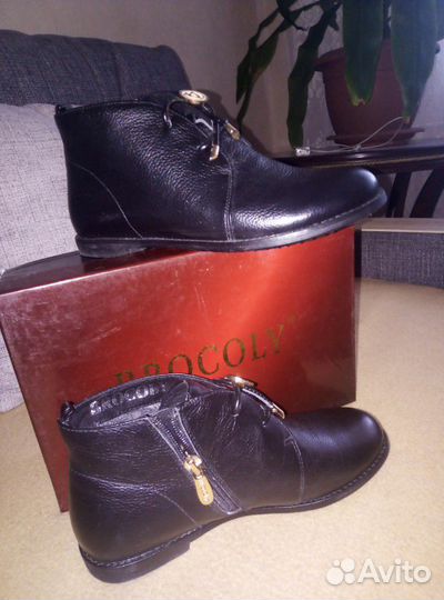 Ботинки, кожа