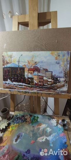 Картина маслом пейзаж Самара