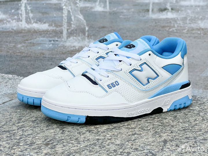 New Balance 550 UNC White University Blue