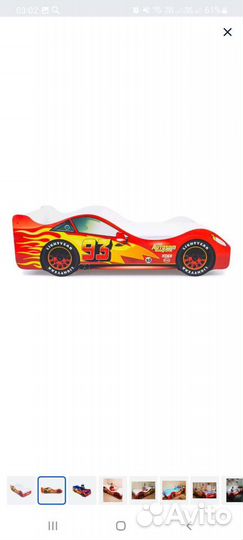 Детская кровать машинка