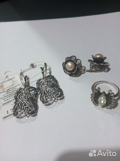 Серебряные серьги