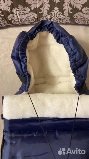 Конверт детский из овчины зимний новый