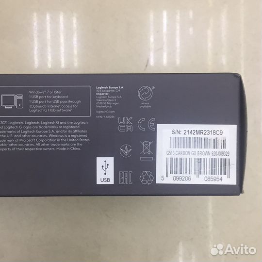 Клав.Logitech G513 механика,игровая с RGB-подсвет