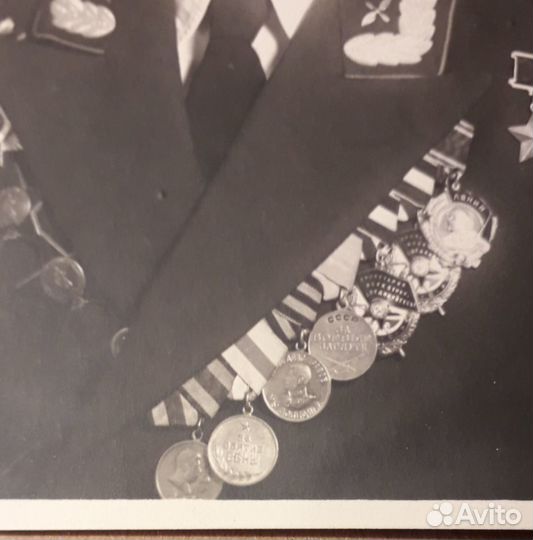 Заверенное фото Летчика В. С. Серегина Подлинник