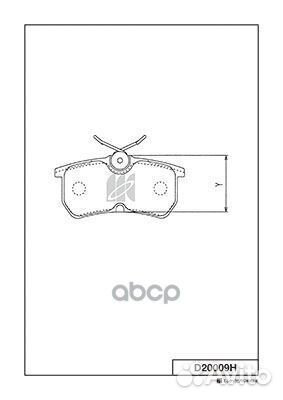 Колодки тормозные, задние (с антискрипной пласт
