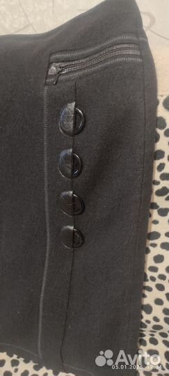 Юбка теплая драп 48-50р