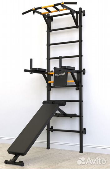 Шведская стенка Рекорд X3-Турник съемный