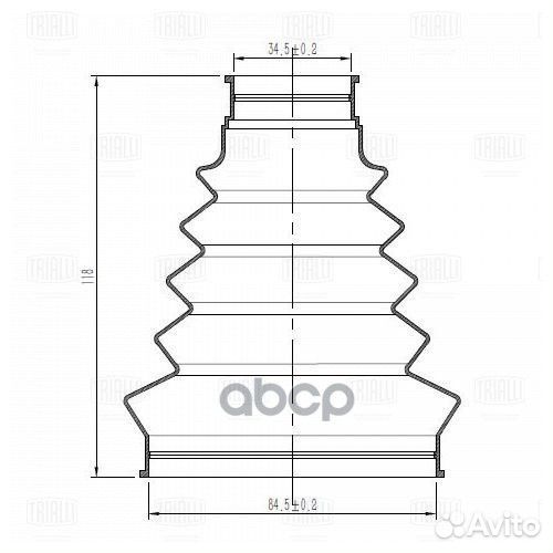 Пыльник ШРУСа для а/м Peugeot 308 (07)