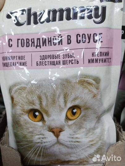 Корм для кошек. Для собак Чамми