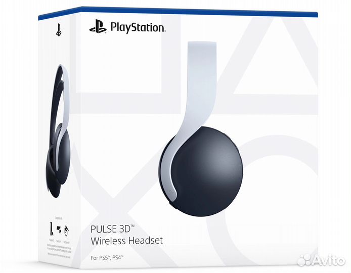 Беспроводные наушники Sony Pulse 3D (white)