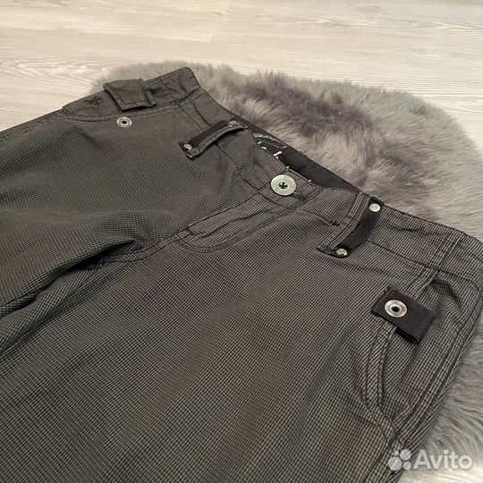 Брюки карго женские Esprit в клеточку 32