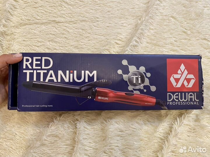 Профессиональная плойка для волос dewal titanium