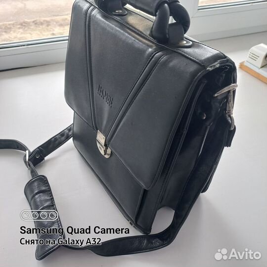 Мужской кожаный портфель бу