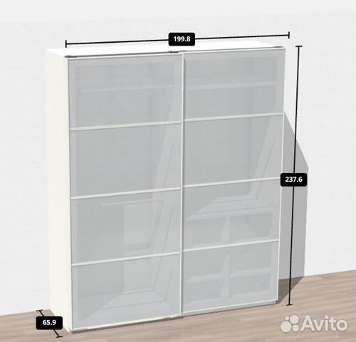Шкаф IKEA Pax раздвижные двери Sekken