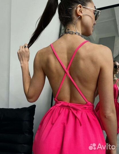 Платье мини летнее