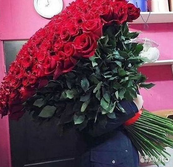 Высокие розы Доставка цветов