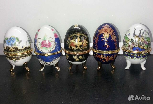 Керамические яйца-шкатулки