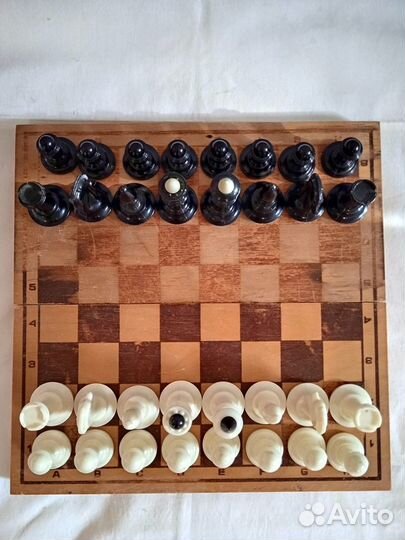 Шахматы СССР с деревянной доской
