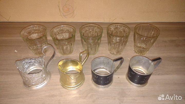 Графинные стаканы из поезда СССР. Цена ваша