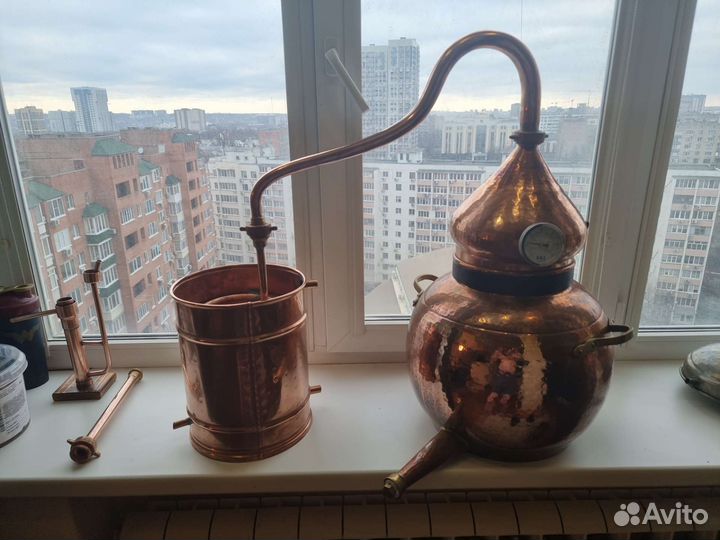 Дистиллятор Аламбик медный(самогонный аппарат)