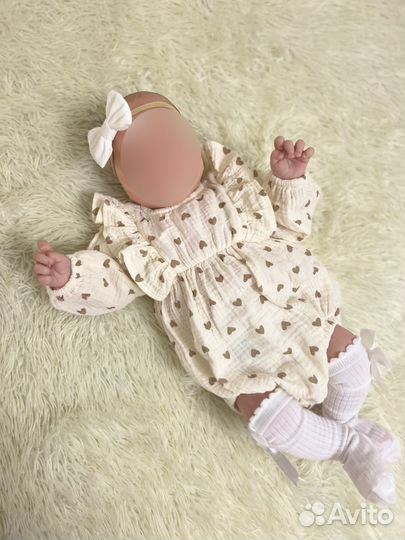 Муслиновый боди 62-68