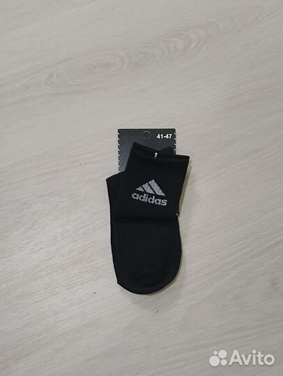 Носки adidas высокие черные 10 пар