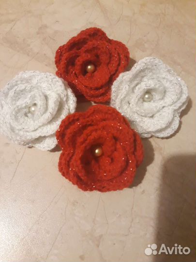 Резиночки для волос Розочки