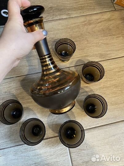 Богемское стекло графин