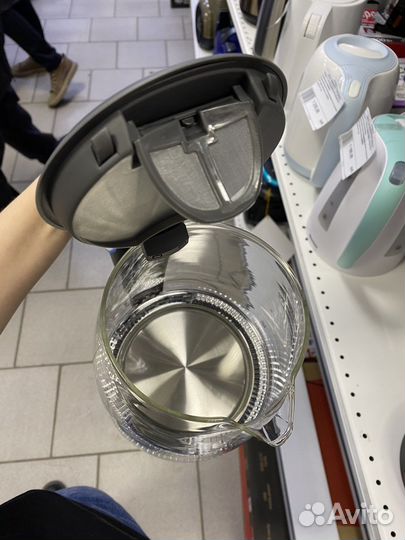 Чайник стекло 1044BR brayer