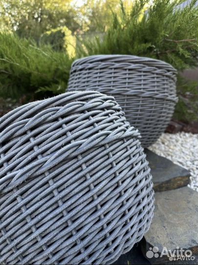 Кашпо из ротанга 12 литров и 20 литров