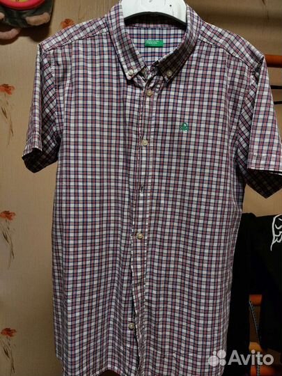 Школьная рубашка benetton для мальчика 170 - 176