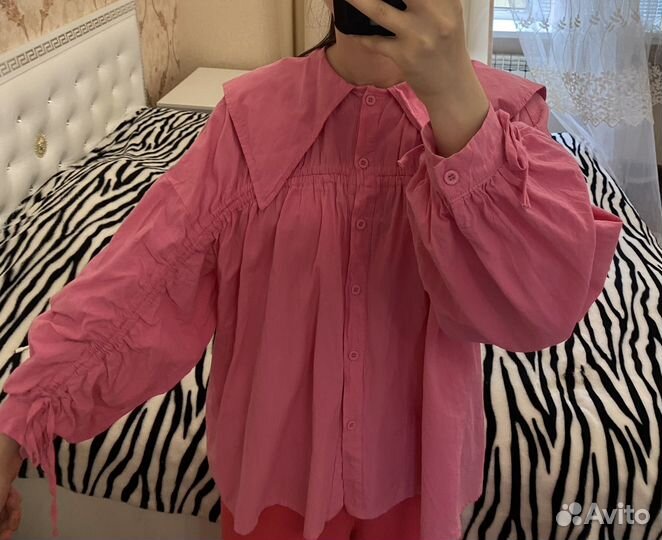 Рубашка розовая