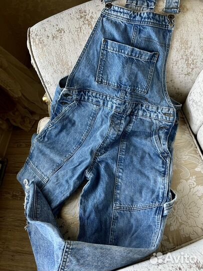 Джинсовый комбинезон zara