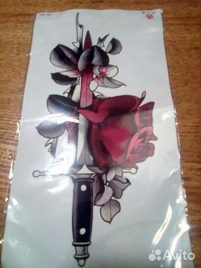 Временное тату(переводилка) на тело