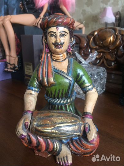 Статуэтка глазурованая глина Индия