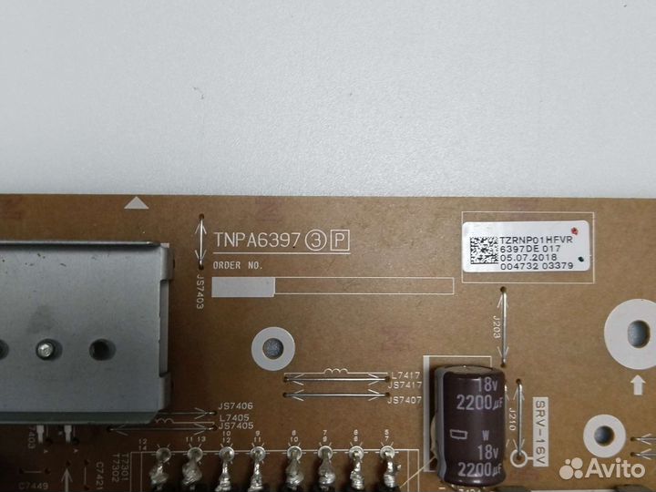 Блок питания tnpa6397 для Panasonic TX-43FXR600