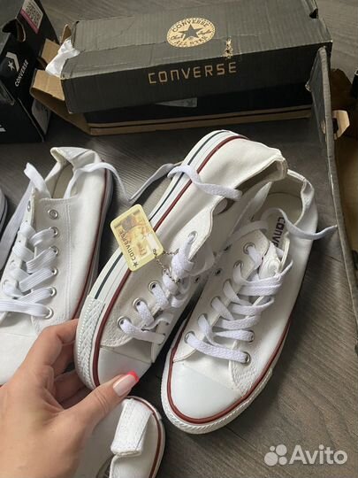 Кеды converse черные белые