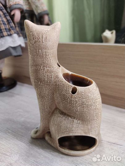 Аромалампа керамика кошка
